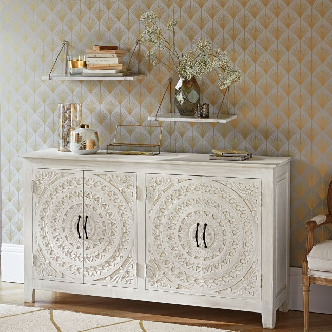GABRIEL 2 White Marble Shelves