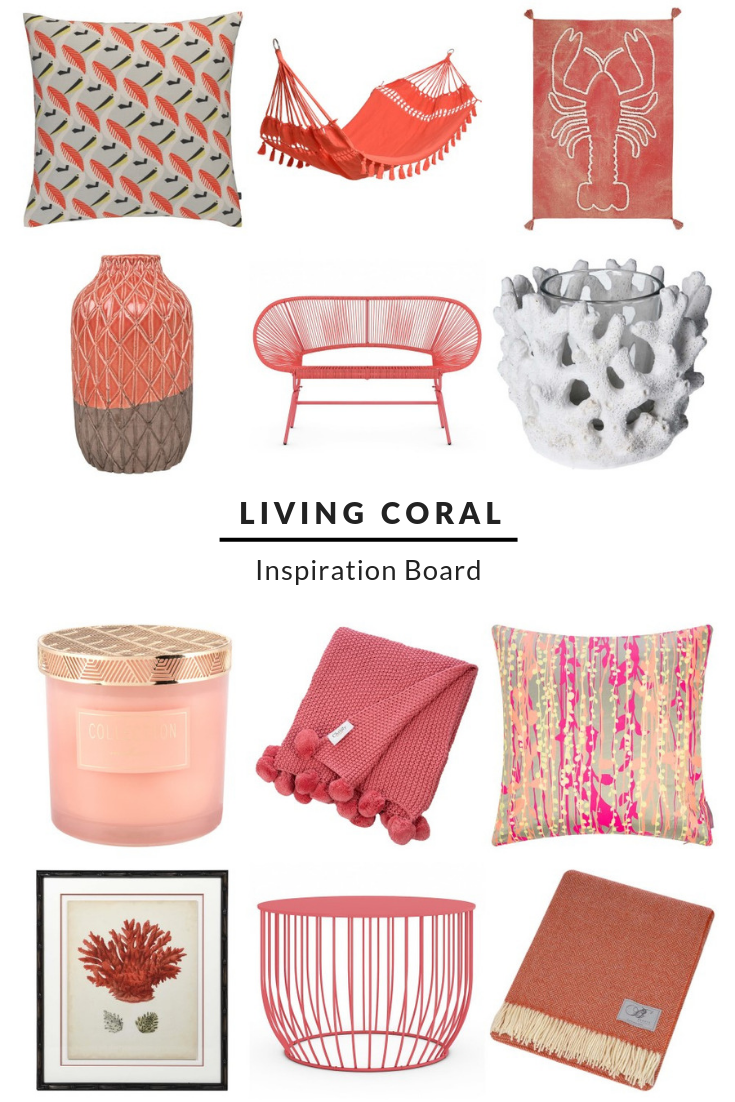 Living Coral Inspiration Board