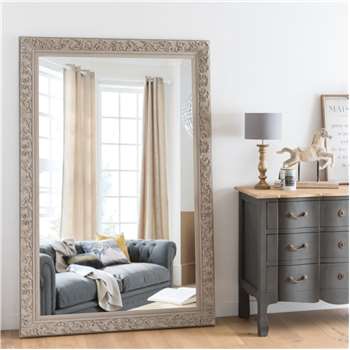ALIENOR - Beige Carved Mirror (H180 x W120 x D4.3cm)