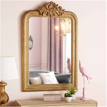 ALTESSE Mirror with gold mouldings (119.5 x 76.5cm)