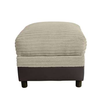 Argos Home Harry Fabric Storage Footstool - Mink (H47 x W52 x D52cm)