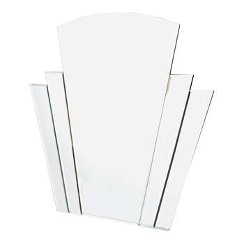 Argos Home Olivia Art Deco Wall Mirror - Silver (H71 x W72 x D1.3cm)