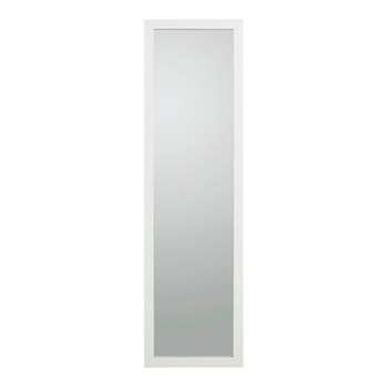 Argos Home Wooden Full Length Mirror - White (H125 x W35 x D1.5cm)