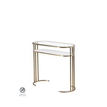 Aria Console Table Brass (H85 x W100 x D40cm)