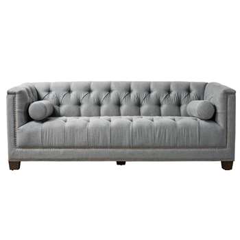 Bankes Three Seat Sofa – Charcoal (H73 x W200 x D85cm)