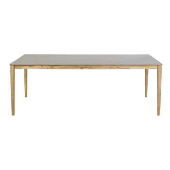 BERGAMOTE 8-10 Seater Cement Garden Table (H77 x W220 x D100cm)