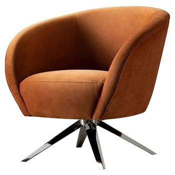 Brodie Swivel Chair - Orange (H81 x W85 x D80cm)
