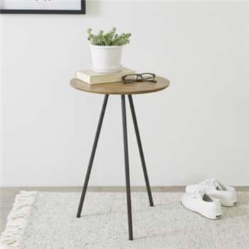 Brunel Tripod Side Table - Smoke (60 x 40cm)