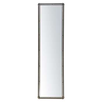 CARTER - Black Metal Mirror (H165 x W46 x D3cm)