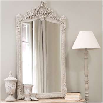 CONSERVATORY resin mirror, grey H 153cm