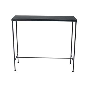 EDISON Metal industrial console table in black (Width 90cm)