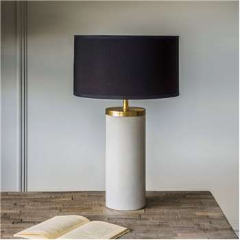 Ernst Marble And Metal Table Lamp (H37 x W11 x D11cm)
