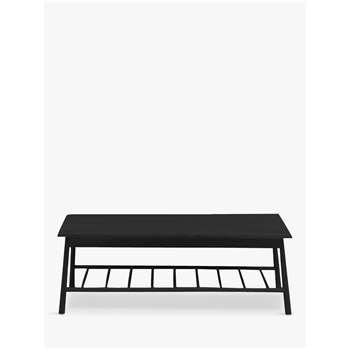 Gallery Direct Wycombe Coffee Table, Black (H42.5 x W120 x D65cm)