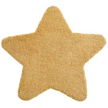 GASPARD Mustard Yellow Star Rug (H100 x W100cm)