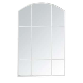 GUIDEL - White Metal Mirror (H140 x W90 x D2.5cm)
