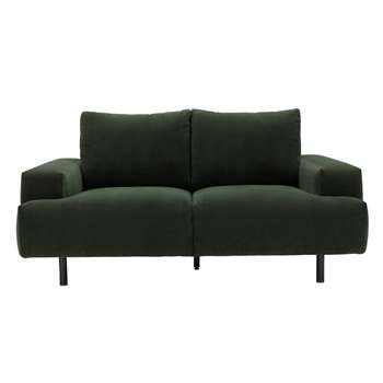 Habitat Julien 2 Seater Fabic Sofa - Dark Green (H83 x W180 x D97cm)