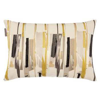 Harlequin Zeal Cushion, Charcoal/Mustard (H40 x W60cm)