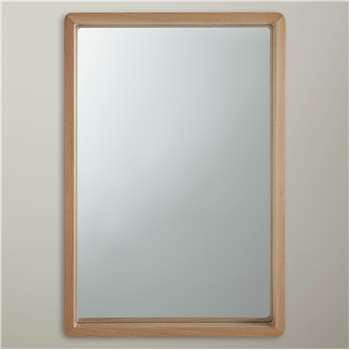 House by John Lewis Rounded Mirror, Oak (75 x 50cm)