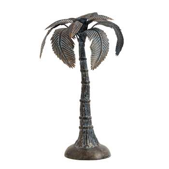 Iron Palm Tree Candle Holder (H33 x W27 x D27cm)