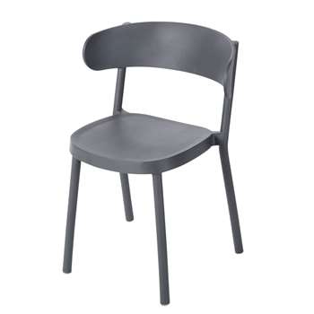 IZA PRO Professional Anthracite Grey Garden Chair, Grey (H75 x W53.5 x D49cm)