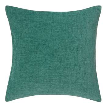 John Lewis & Partners Chenille Cushion, Duck Egg (H50 x W50cm)