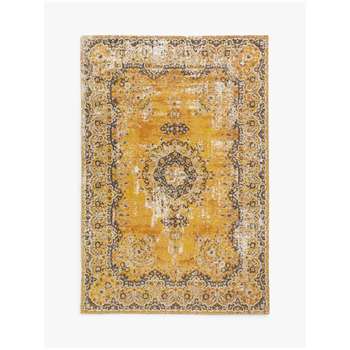 John Lewis & Partners Jaipur Rug, Mustard (H90 x W150cm)