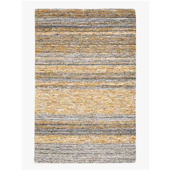 John Lewis & Partners Sketch Stripe Rug, Saffron (H240 x W170cm)