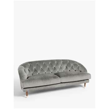 John Lewis & Partners + Swoon Radley Large 3 Seater Sofa, Cinder Grey (W207 x D86cm)