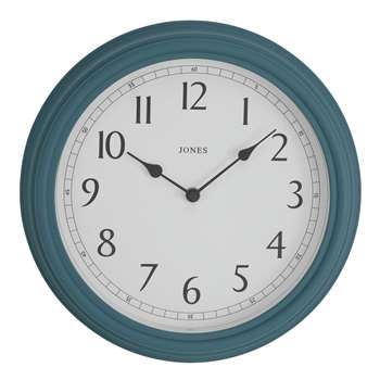 Jones Clocks Venetian Wall Clock - Blue (Diameter 30.5cm)