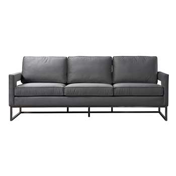 Kenza Three Seat Sofa  – Dove Grey (H95 x W220 x D75cm)