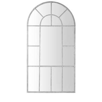 LOIRE Grey Metal Window Mirror (206 x 109cm)