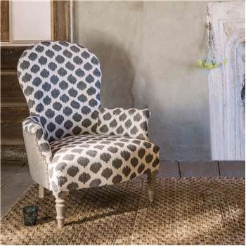 Louise Ikat Armchair (H96 x W80 x D85cm)