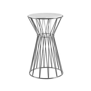 Mali Silver Side Table (H60 x W35 x D35cm)