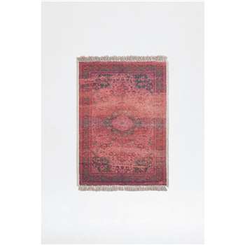 Medium Recycled Crimson Cassis Rug - Red (H120 x W180cm)