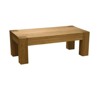 Milan 120cm Oak 4x2 Coffee Table (40 x 120cm)