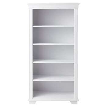 PASTEL Wooden bookcase in white (145 x 75cm)
