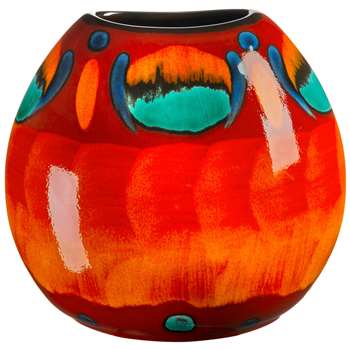 Poole Pottery Volcano Purse Vase, H20cm