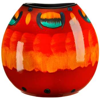 Poole Pottery Volcano Purse Vase, H26cm