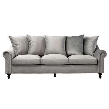 Portman Three Seat Sofa - Dove Grey (H85 x W219 x D101cm)
