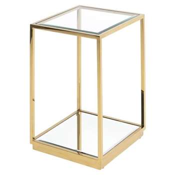 Rippon Brass Square Side Table (H66 x W45 x D45cm)