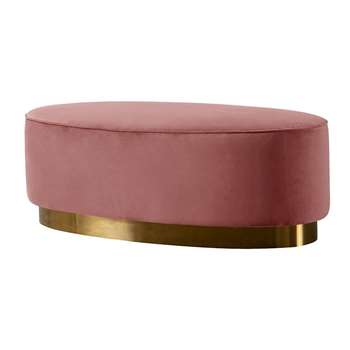 Selini Footstool – Blush Pink (H41 x W120 x D62cm)