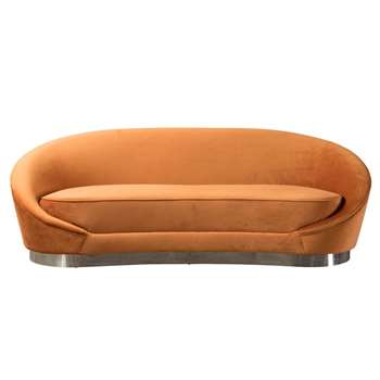 Selini Three Seat Sofa – Pumpkin (H73 x W230 x D100cm)