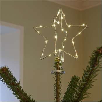 Sirius - Christina Christmas Tree Topper - Small - Silver (H15 x W15cm)