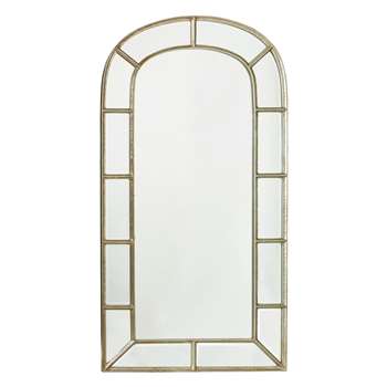 Taya Mirror - Antique Silver (H238 x W122 x D4cm)