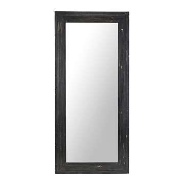 WEST INDIES - Black Pine Mirror with Mouldings (H175 x W80 x D3.5cm)